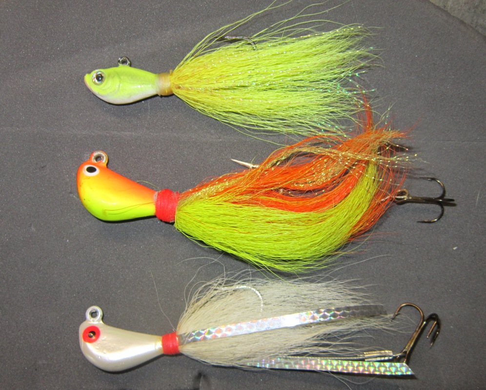Above: A selection of lake trout jigs.